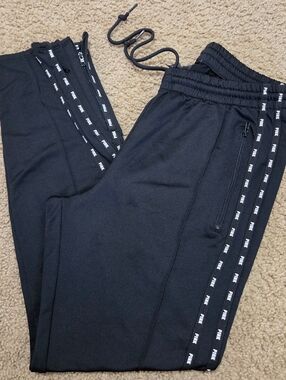 PINK Victoria's Secret Large Zip Ankle Zip Pocket Trackpants